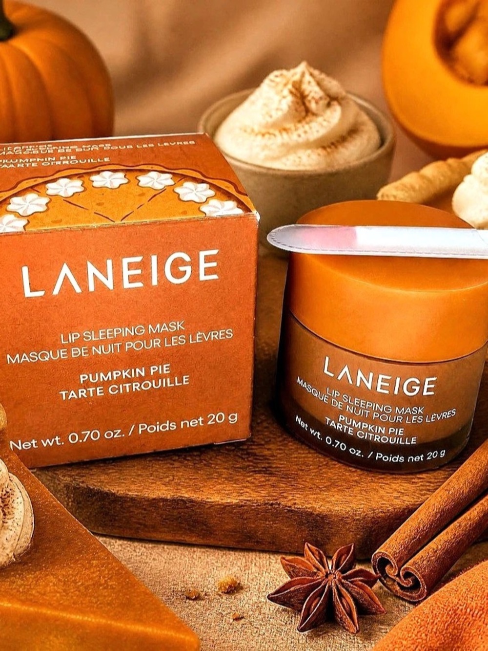 LANEIGE Limited Edition Pumpkin Pie Lip Sleeping Mask